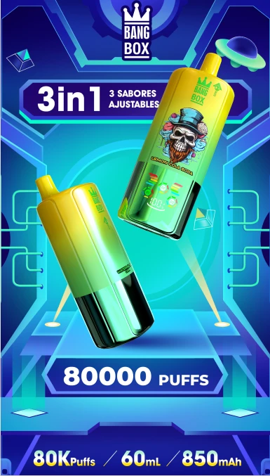 Bang Box 80000 Puffs trīskāršas garšas vienreizējās lietošanas vape